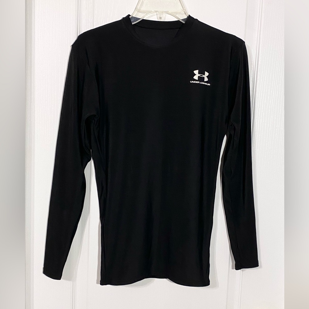 Y2K Under Armour Long Sleeve Compression Top Vintage Black Men’s Medium